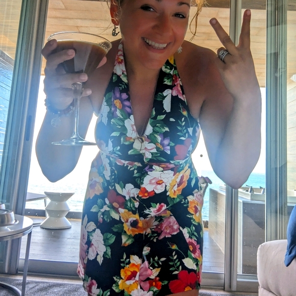 Floral vintage button down dress - Picture 6 of 7